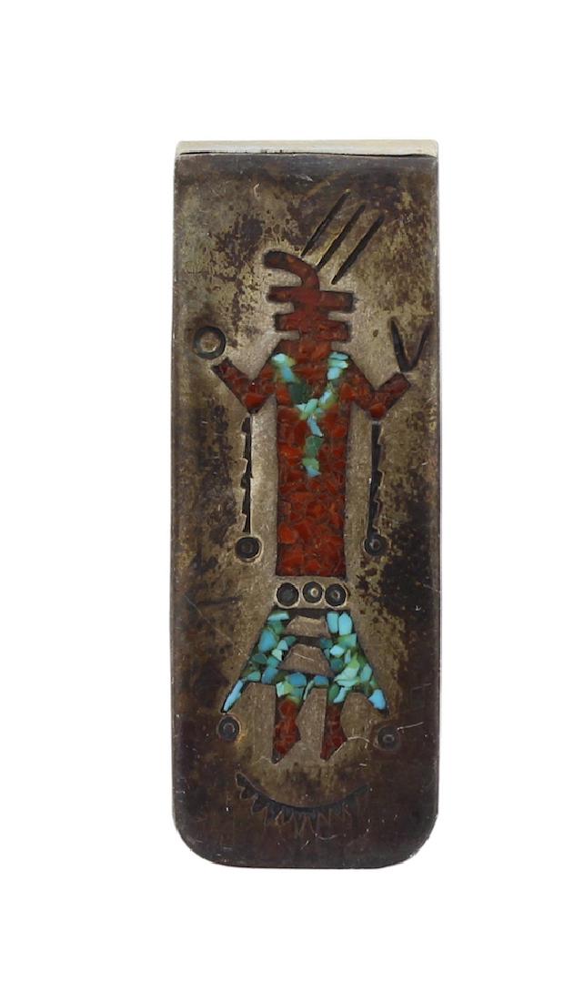 Sterling Silver Genuine Crushed Turquoise & Coral (1 of 1)