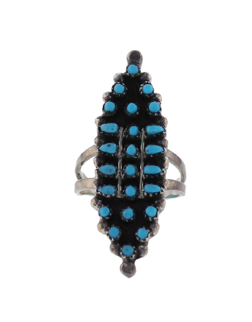 Sterling Silver  Turquoise Vintage Ring Navajo Native (1 of 1)