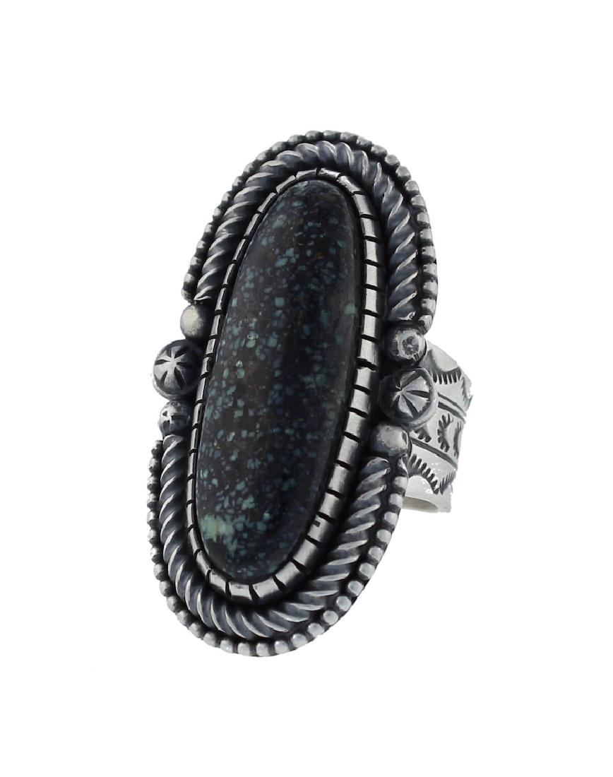 Sterling Silver  Turquoise Masterpiece Ring Navajo (1 of 1)