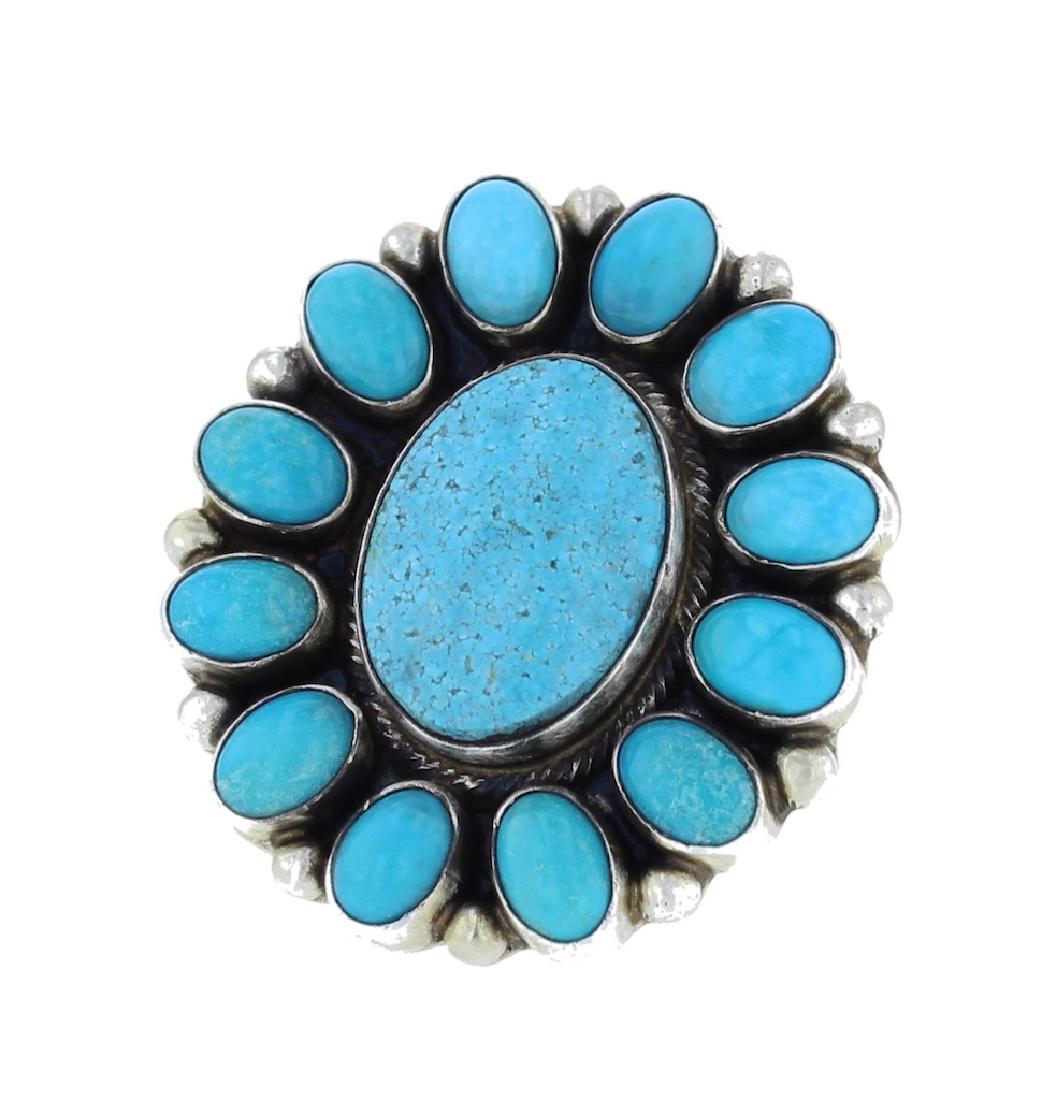 Sterling Silver  Turquoise Ring Navajo Native American (1 of 1)