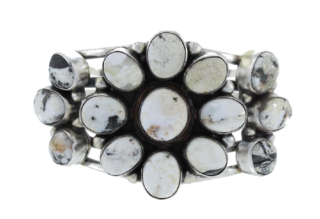Sterling Silver  White Buffalo Cluster Masterpiece (1 of 3)