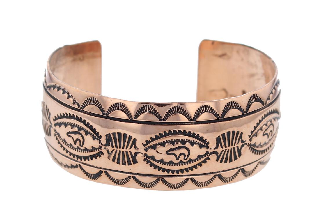 Copper Bracelet Navajo Native American Indian Jewelry (1 of 1)