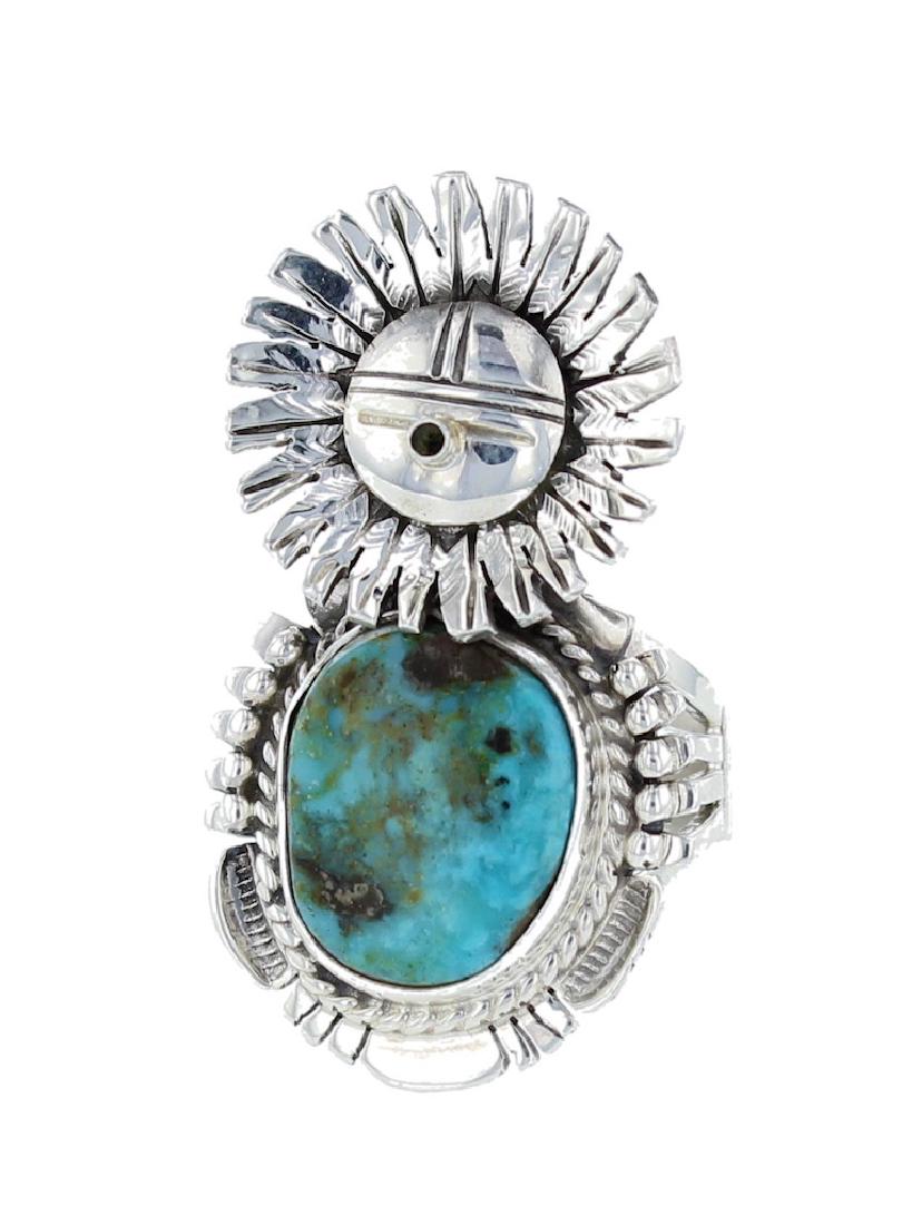 Sterling Silver  Turquoise Ring Navajo Native American (1 of 1)