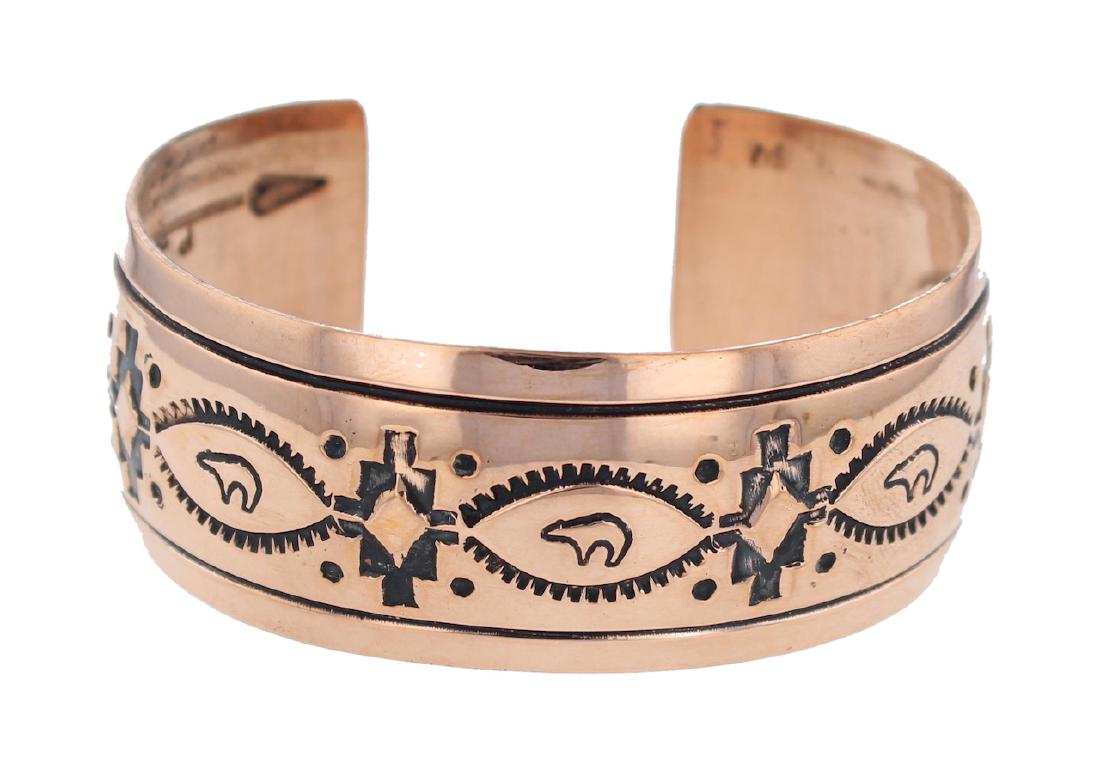 Copper Bracelet Navajo Native American Indian Jewelry (1 of 1)