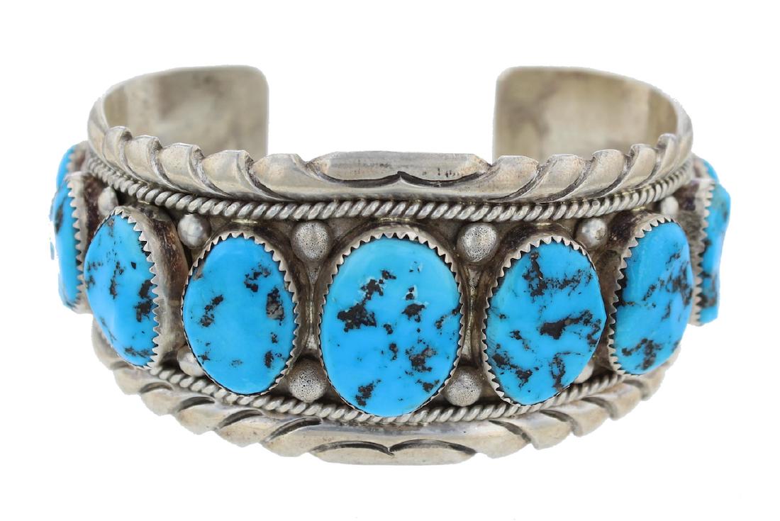 Sterling Silver  Turquoise Vintage Cluster Masterpiece (1 of 3)