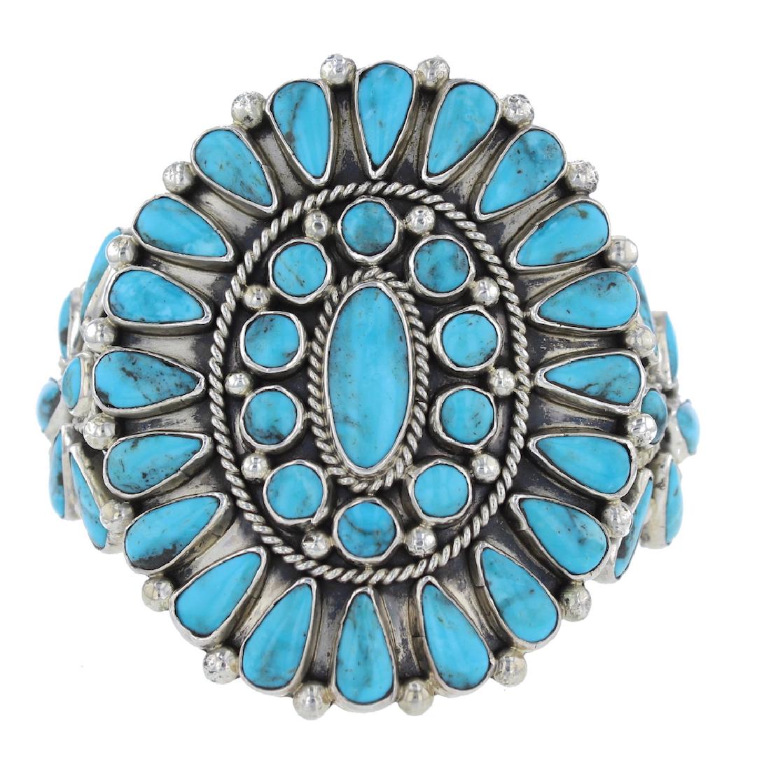 Sterling Silver  Turquoise Vintage Cluster Masterpiece (1 of 3)