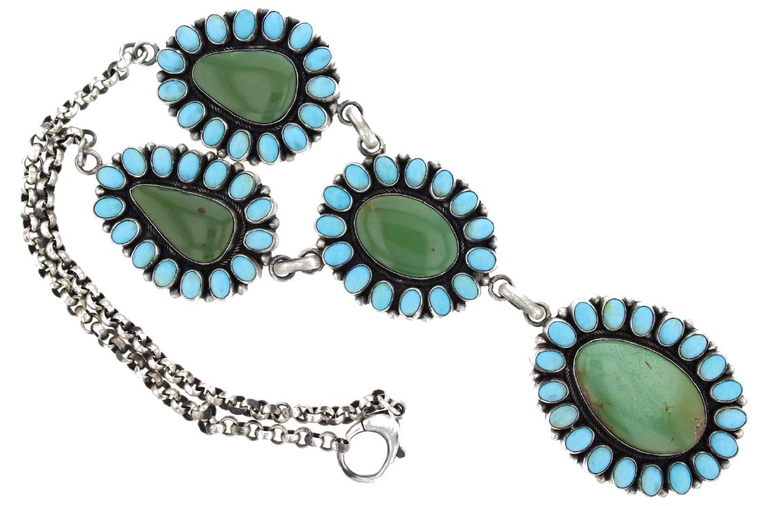 Sterling Silver Turquoise Masterpiece Contemporary (1 of 2)