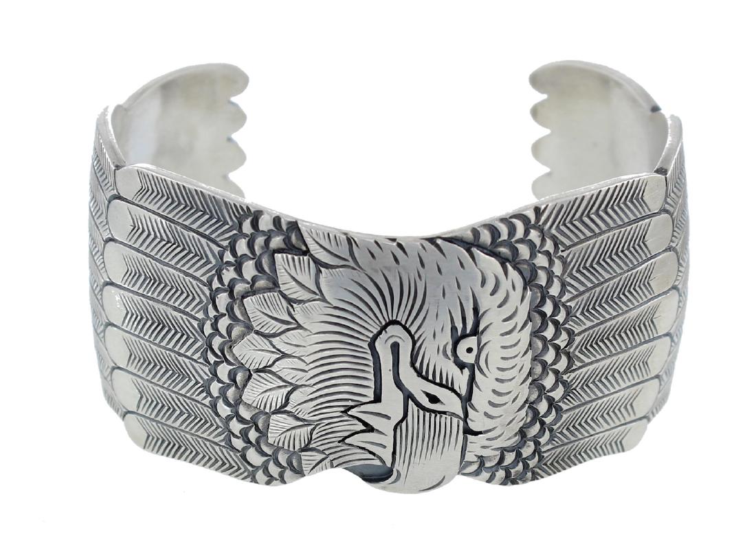 Sterling Silver Heavy Stamp Eagle Design Masterpiece (1 of 2)