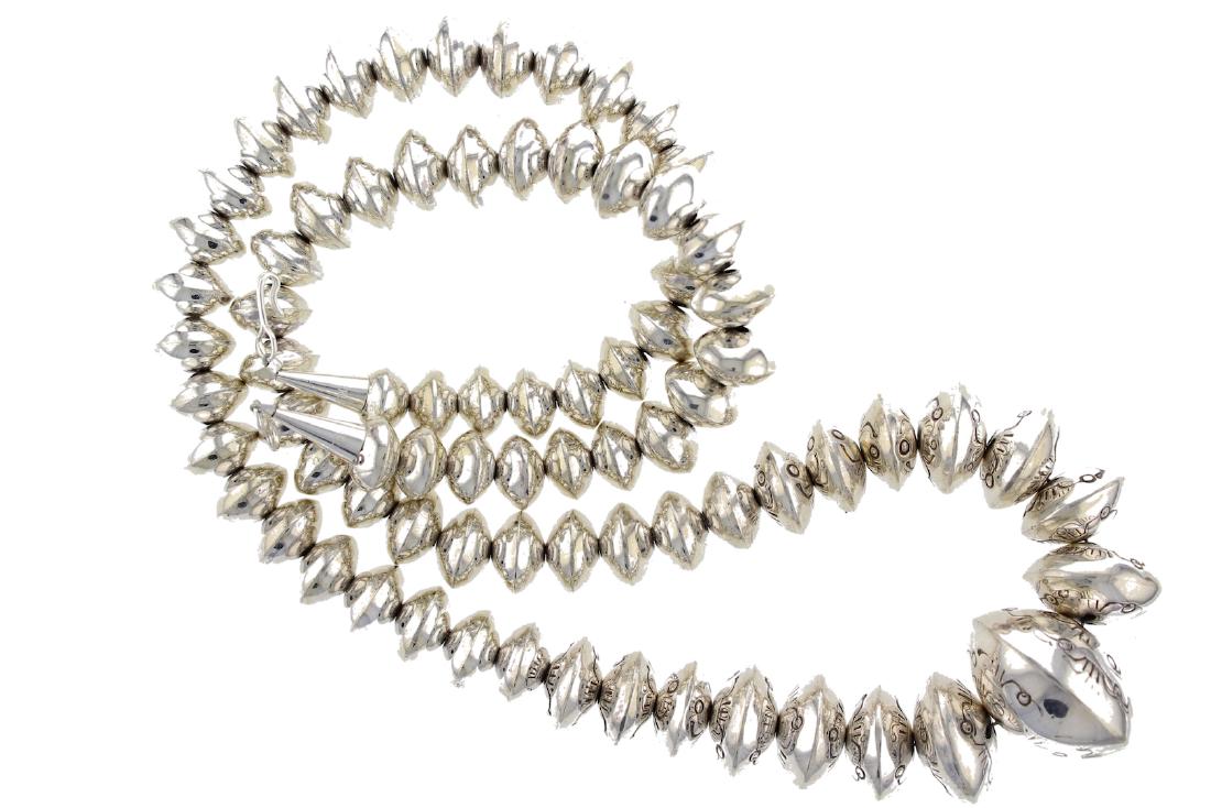 Sterling Silver " Navajo Pearls" Vintage Roundel (1 of 1)