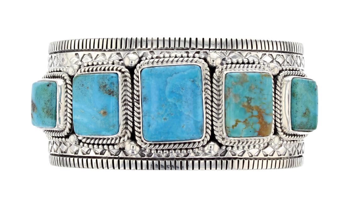 Sterling Silver Turquoise Contemporary Masterpiece (1 of 2)