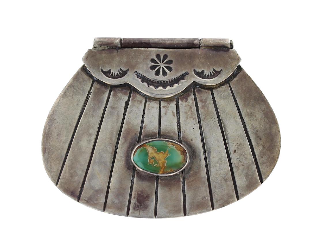 Sterling Silver Turquoise Vintage Box Navajo Native (1 of 4)