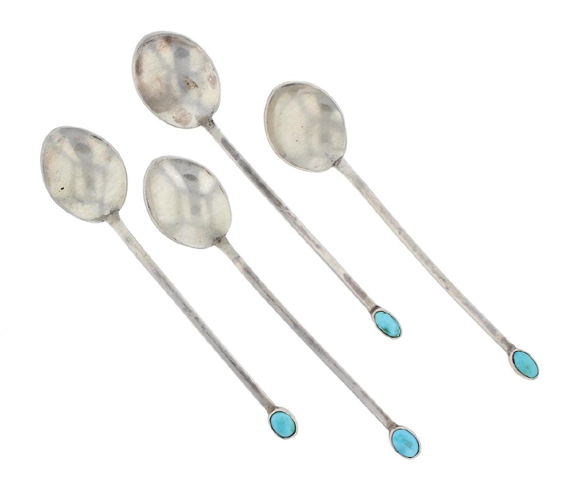 Sterling Silver Genuine Turquoise Vintage Spoons Lot