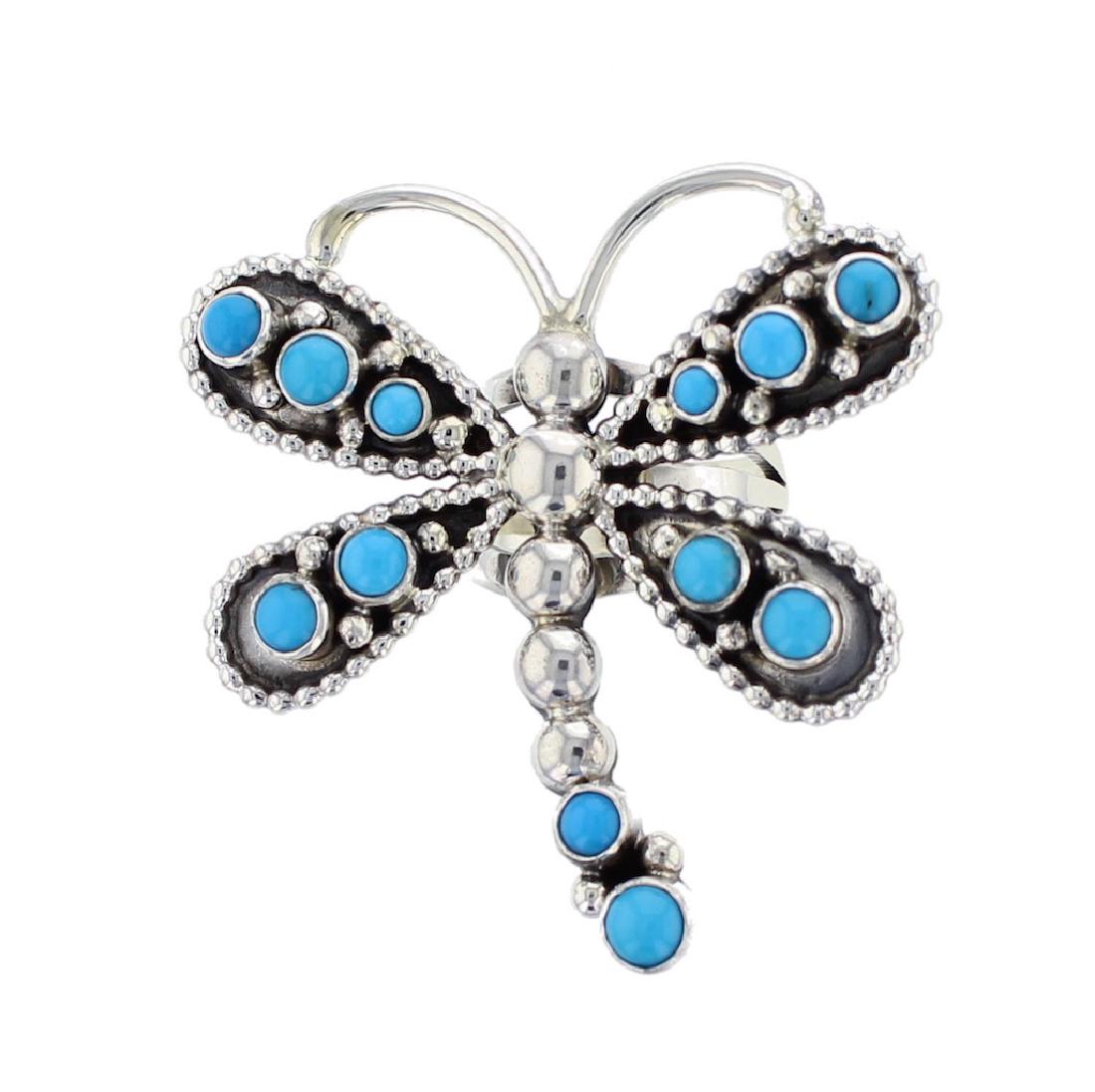 Sterling Silver Genuine Sleeping Beauty Turquoise (1 of 1)