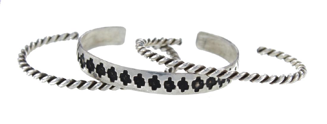 Sterling Silver Vintage Bracelet Navajo Native American (1 of 1)