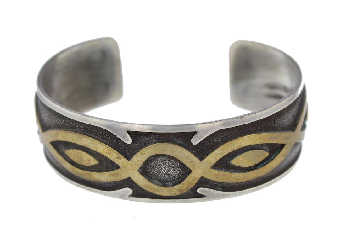 Sterling Silver Vintage Bracelet Navajo Native American (1 of 1)