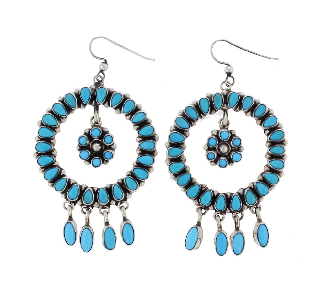 Sterling Silver Genuine Sleeping Beauty Turquoise (1 of 2)