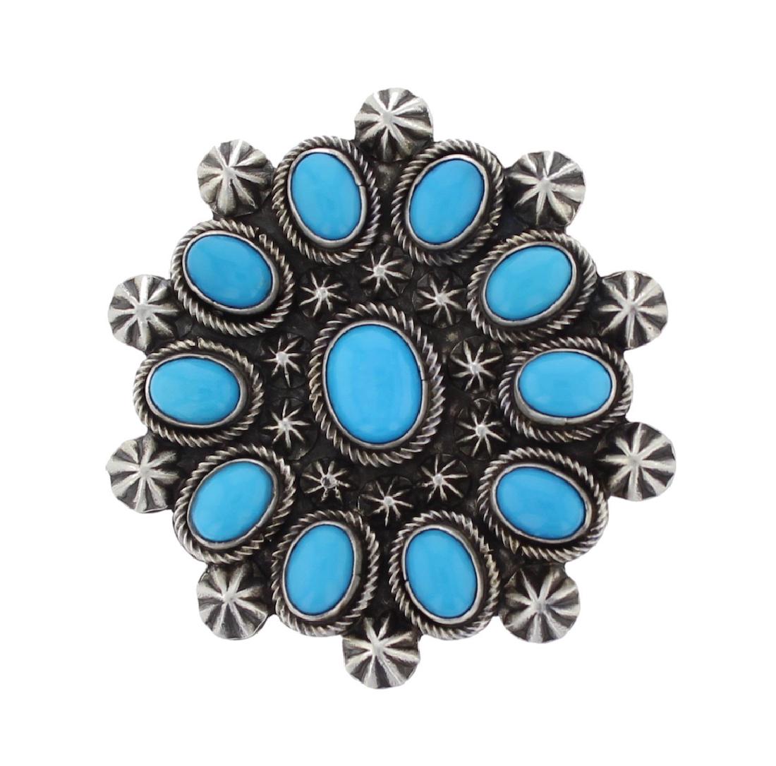 Sterling Silver Genuine Sleeping Beauty Turquoise (1 of 2)