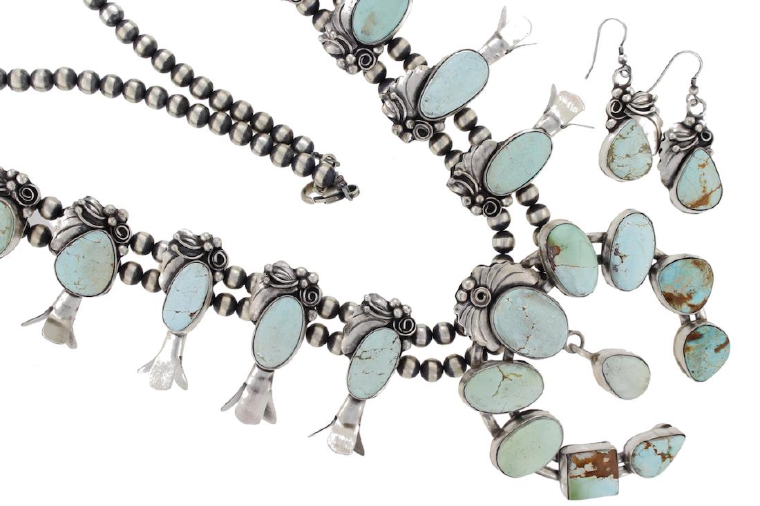 Sterling Silver Genuine Turquoise Masterpiece Squash (1 of 2)