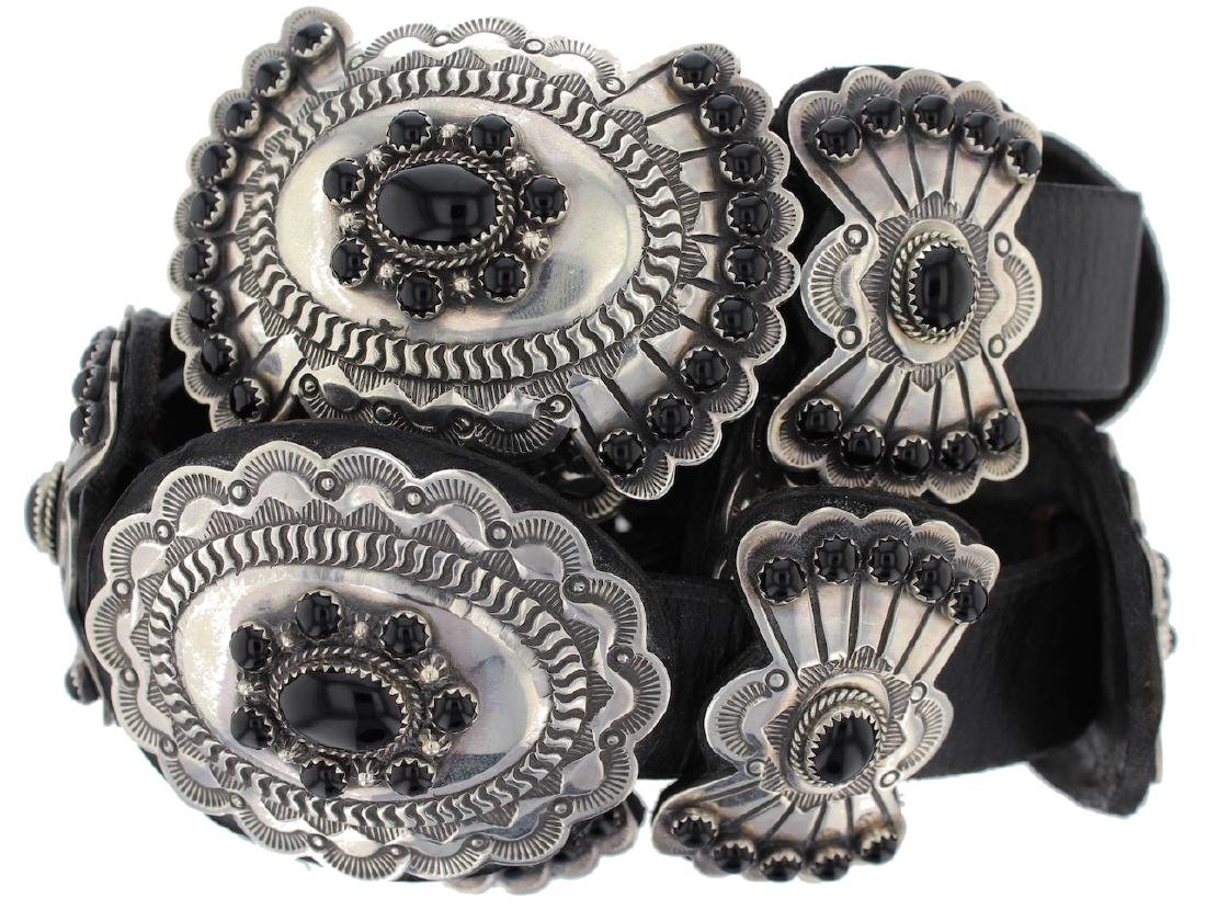 Sterling Silver Genuine Black Onyx Masterpiece Concho (1 of 3)