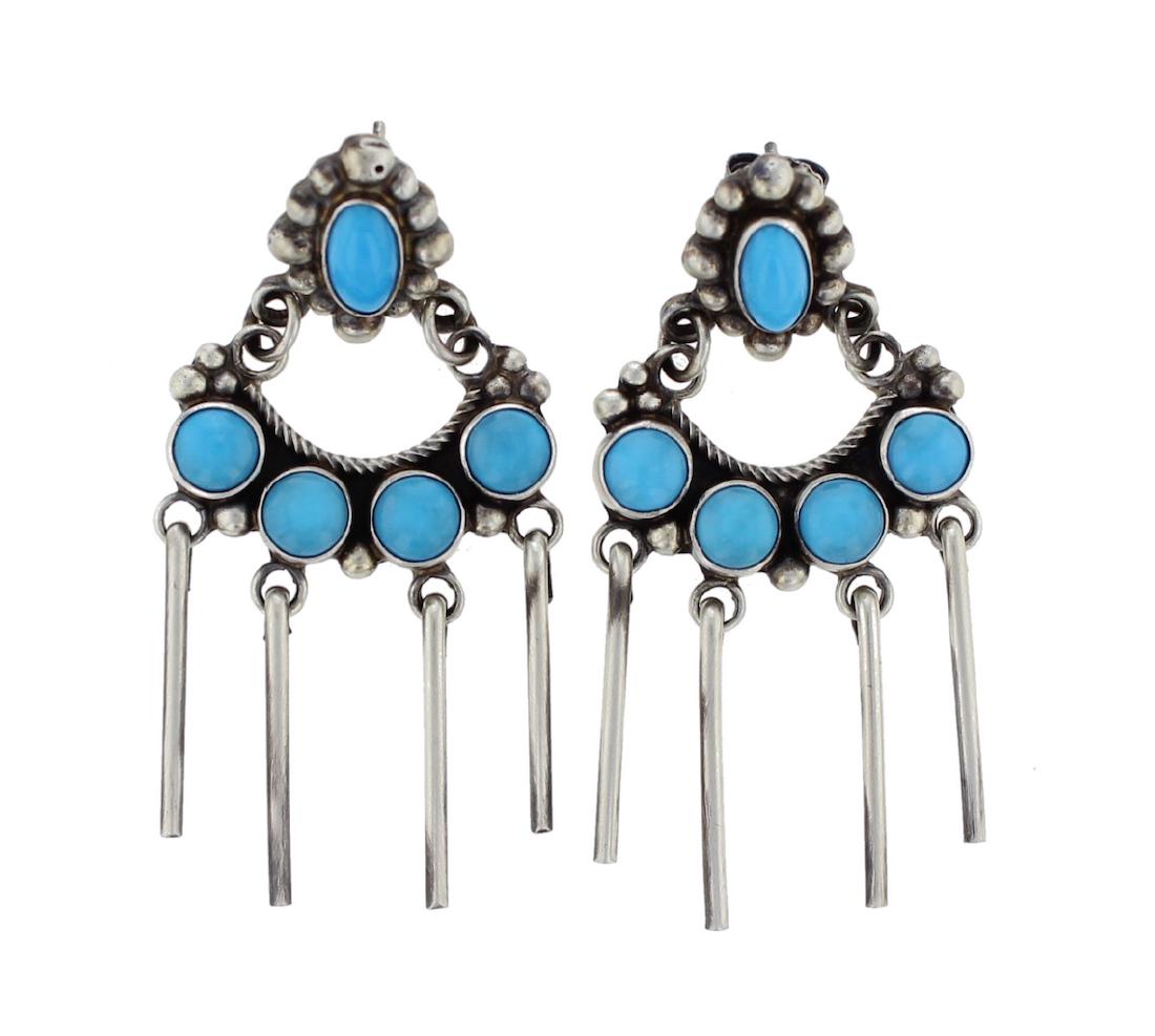 Sterling Silver Genuine Sleeping Beauty Turquoise (1 of 1)