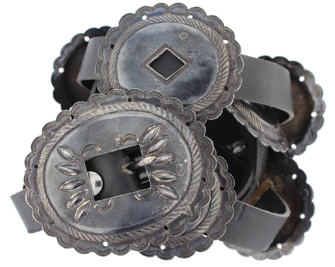 Sterling Silver Antique Old Pawn Concho Belt Navajo (1 of 2)