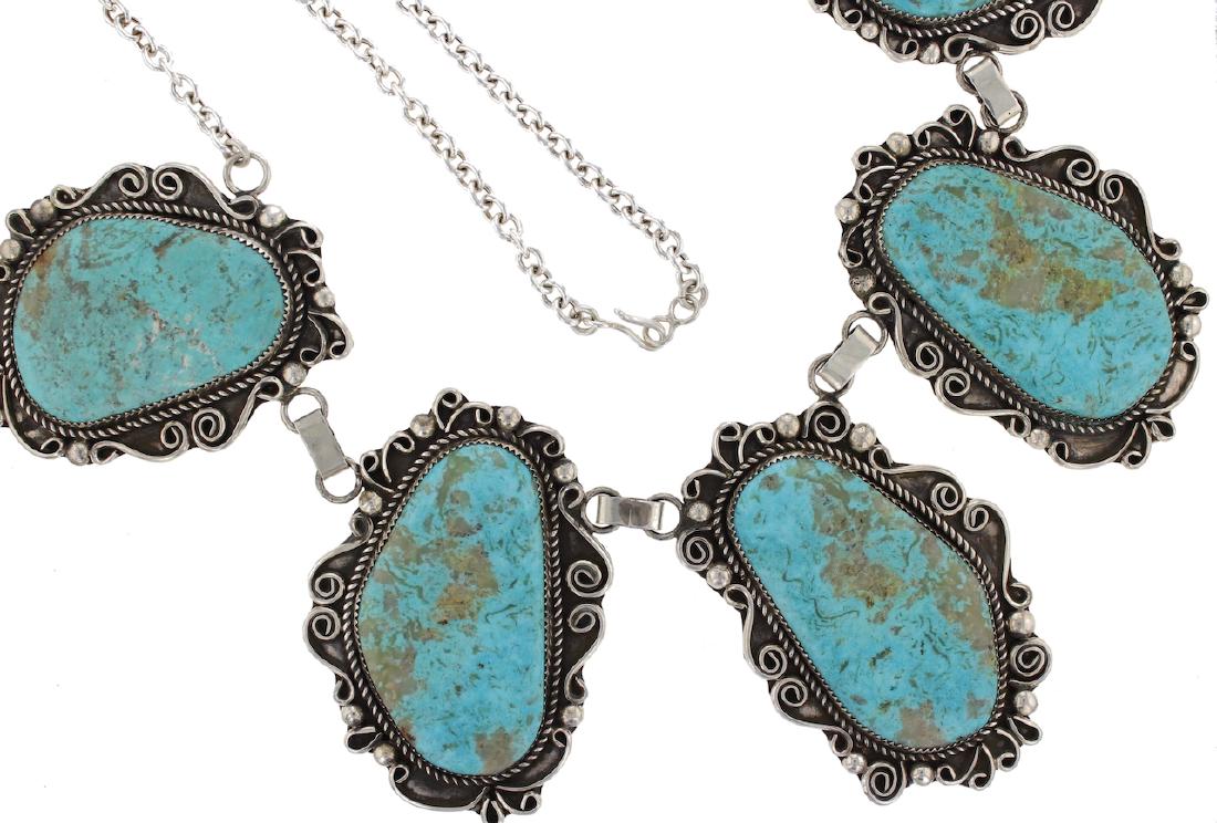 Sterling Silver Genuine Turquoise Vintage Masterpiece (1 of 2)