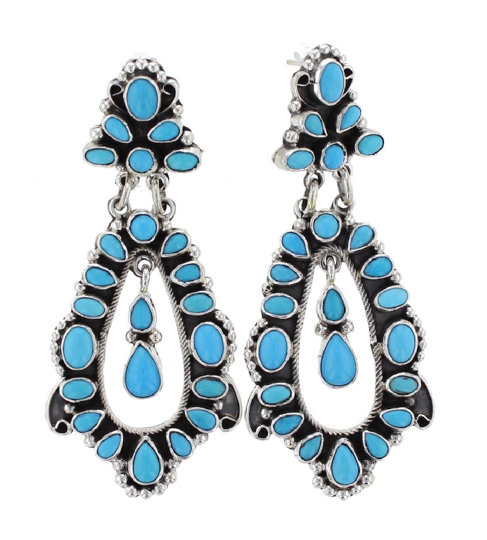 Sterling Silver Genuine Sleeping Beauty Turquoise (1 of 2)