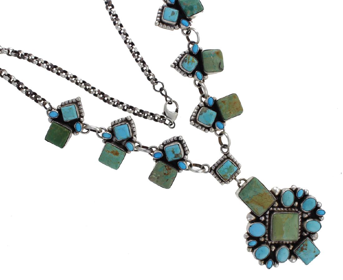 Sterling Silver Genuine Turquoise Contemporary (1 of 2)