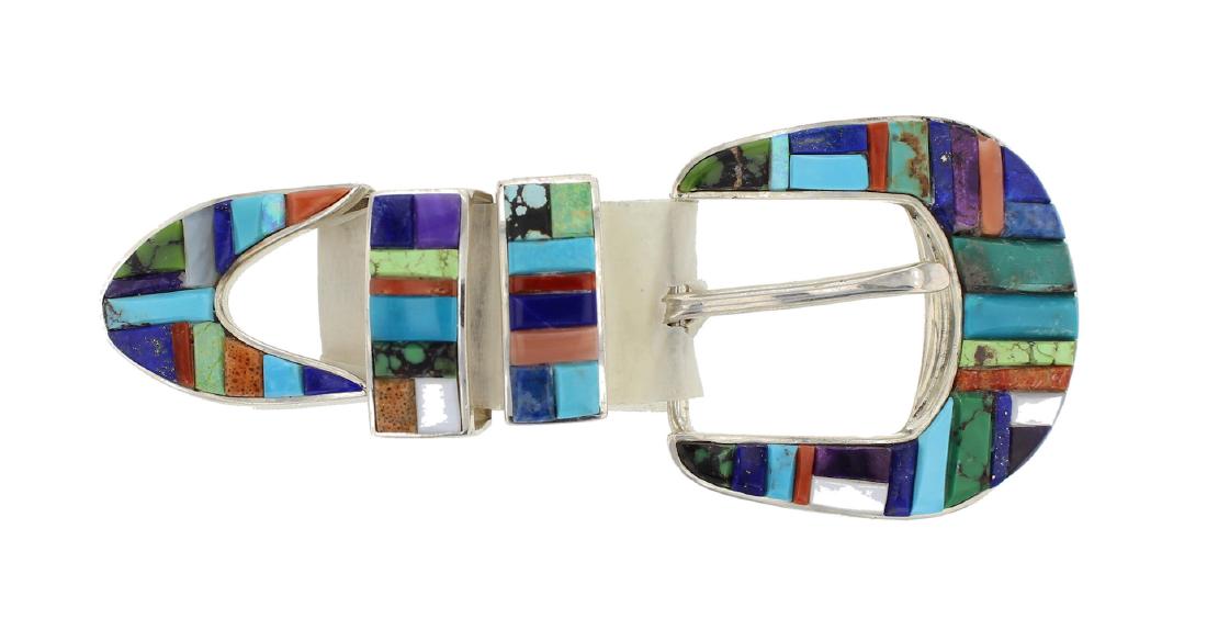 Sterling Silver Genuine Multi Stone Ranger Set Navajo (1 of 2)