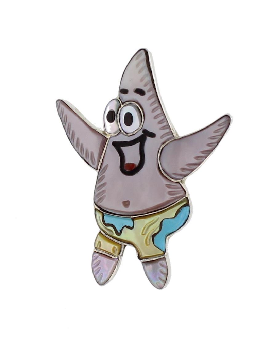 Sterling Silver Genuine Multi Stone Patrick Star Fan (1 of 1)