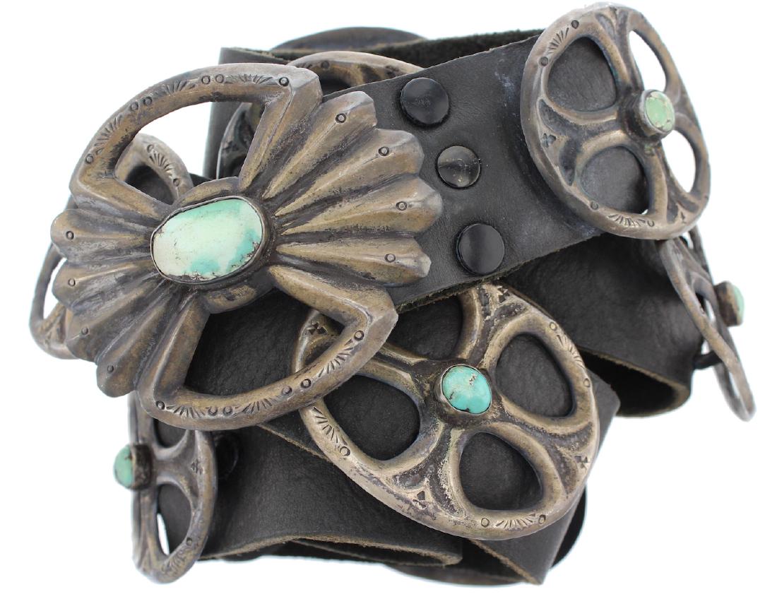 Sterling Silver Genuine Turquoise Antique Masterpiece (1 of 3)