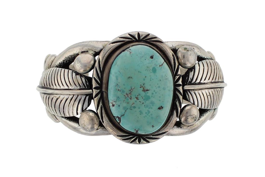 Sterling Silver Genuine Turquoise Vintage Masterpiece (1 of 1)