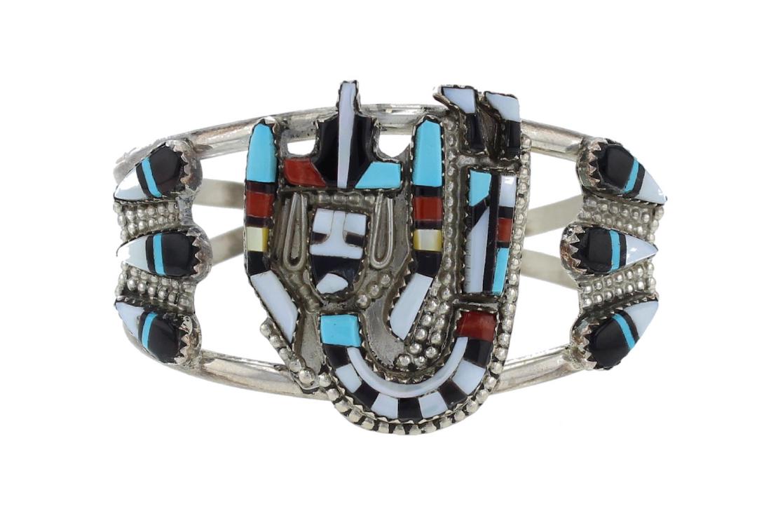 Sterling Silver Genuine Multi Stone Vintage Old Pawn (1 of 1)