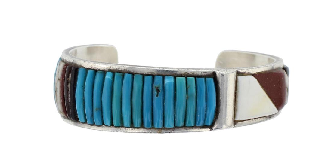 Sterling Silver Genuine Multi Stone Vintage Old Pawn (1 of 1)