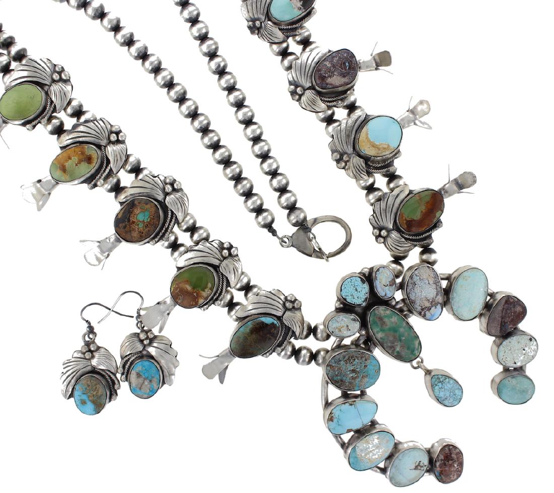 Sterling Silver Genuine Turquoise Masterpiece Squash (1 of 2)