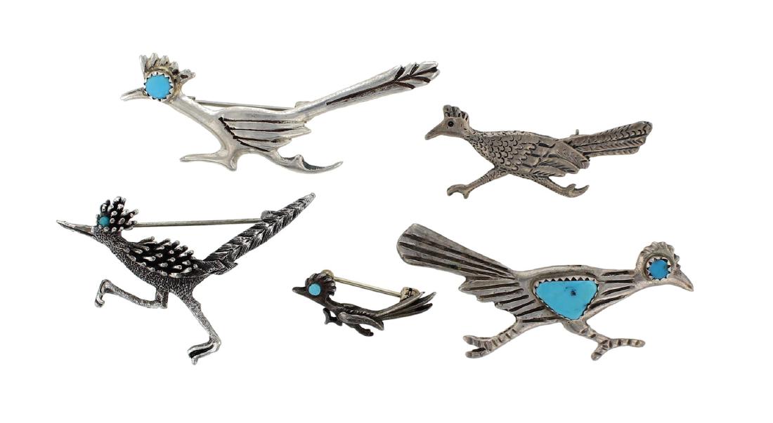 Sterling Silver Genuine Turquoise Vintage Old Pawn Road (1 of 2)