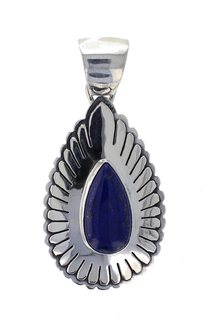Sterling Silver Genuine Lapis Masterpiece Contemporary (1 of 2)