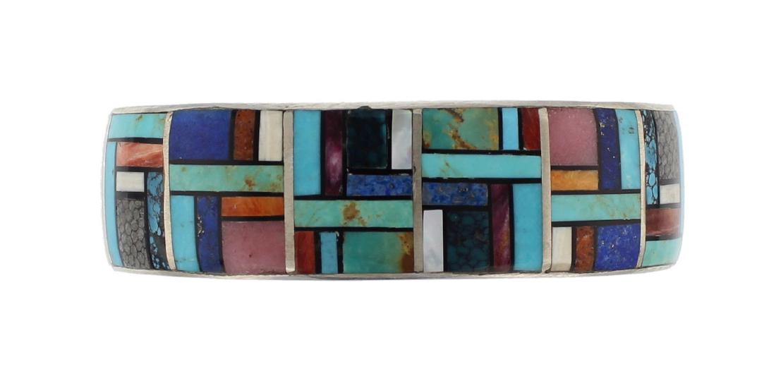 Sterling Silver Genuine Multi Stone Inlay Masterpiece (1 of 2)