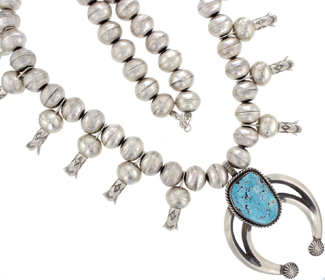 Sterling Silver Genuine Turquoise Masterpiece Squash (1 of 2)