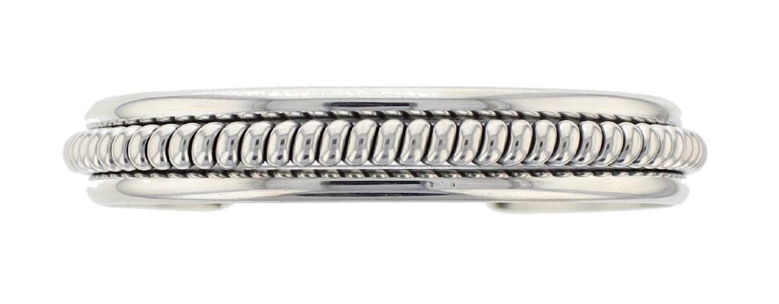 Sterling Silver Twist Wire Bracelet Navajo Native (1 of 1)