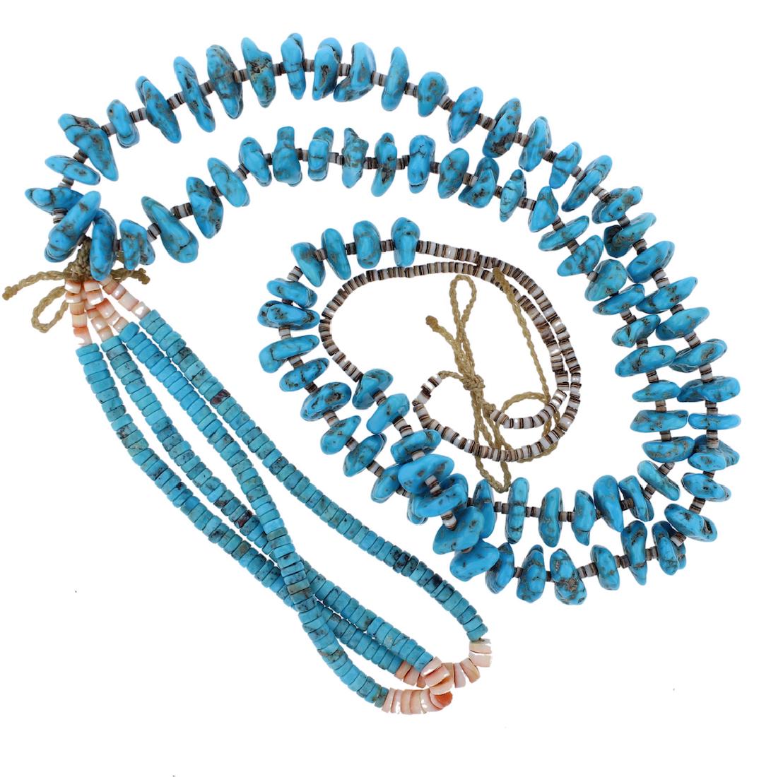 Genuine Turquoise Hieshi Vintage Old Pawn Original (1 of 1)