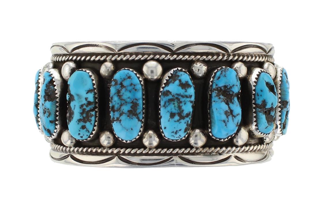 Sterling Silver Genuine Sleeping Beauty Turquoise (1 of 2)