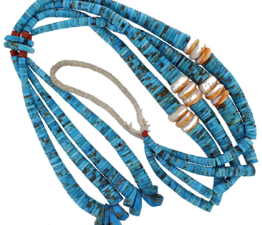 Genuine Turquoise Hieshi Vintage Old Pawn Original (1 of 1)