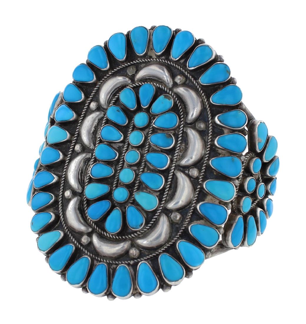 Sterling Silver Genuine Turquoise Vintage Masterpiece (1 of 2)