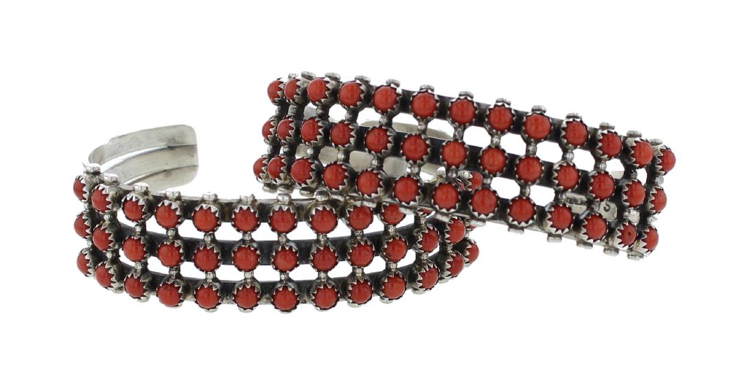 Sterling Silver Genuine Coral Masterpiece Vintage Old (1 of 2)