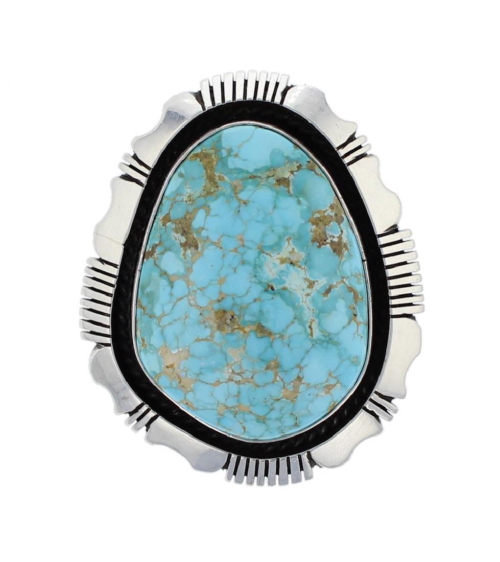 Sterling Silver Genuine Turquoise Vintage Shadow Box (1 of 2)