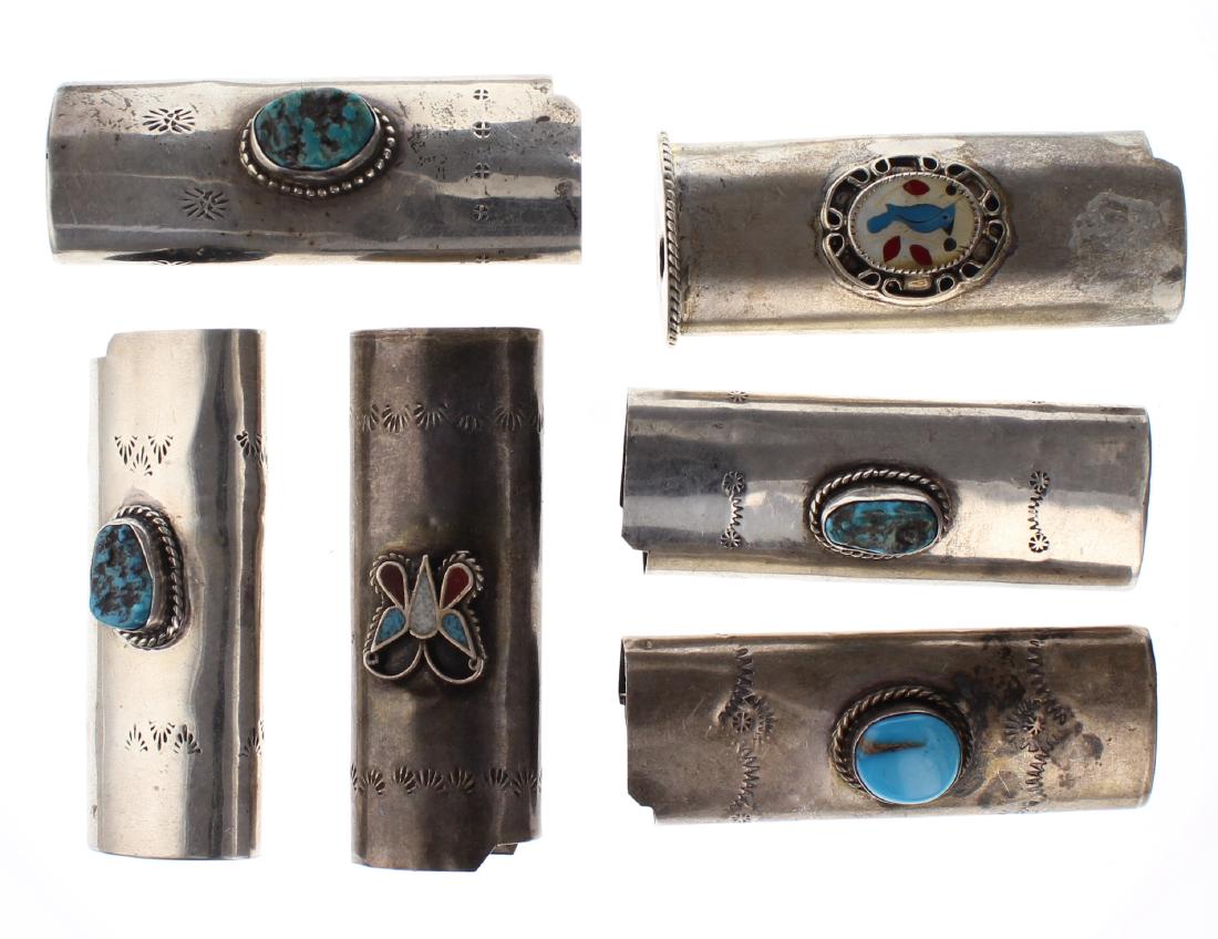 Sterling Silver Genuine Turquoise Vintage Old Pawn (1 of 2)