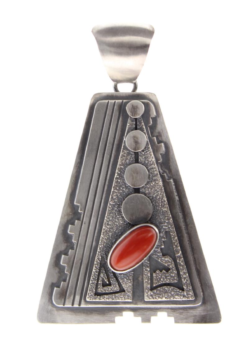 Sterling Silver Genuine Mediterranean Ox Blood Coral (1 of 2)