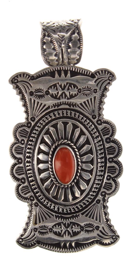 Sterling Silver Genuine Ox Blood Mediterranean Coral (1 of 2)