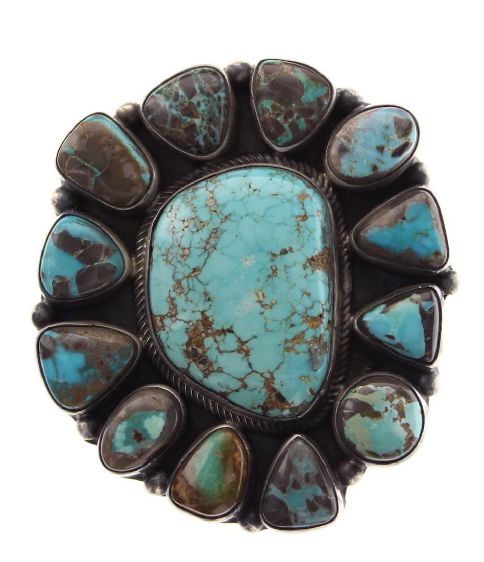Sterling Silver Genuine Turquoise Ring Navajo Native (1 of 3)